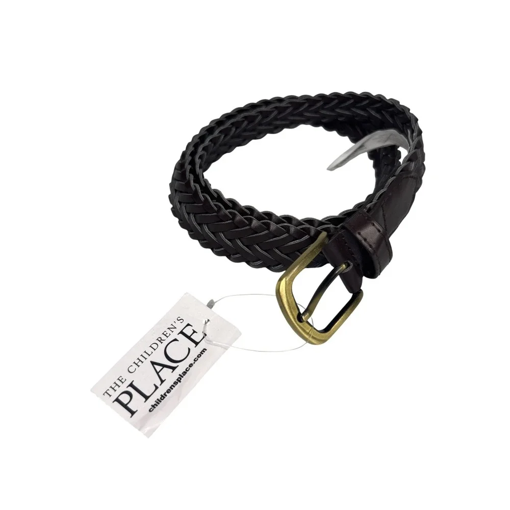 The Children's Place Brown Braided Belt - Size 4-7 Kids‎ Boys Girls